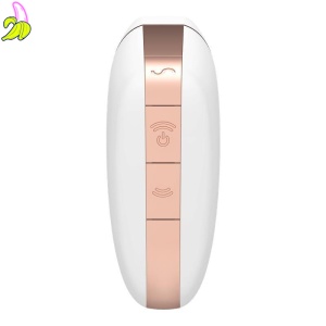 Wibrator - Love Triangle Air Pulse Stimulator + Vibration White