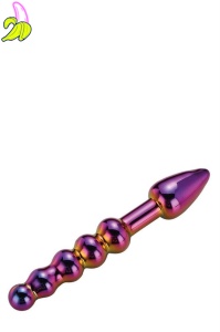 GLAMOUR GLASS RIDGED ANAL DILDO