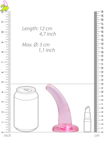 Non Realistic Dildo with Suction Cup - 4,5""""/ 11,5 cm