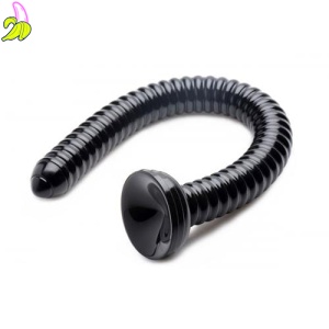 Ribbed Anal Snake - 19 Inch