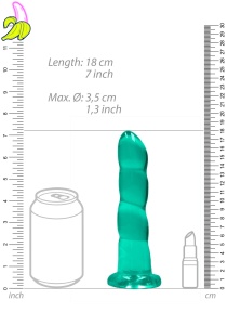Non Realistic Dildo with Suction Cup - 7"/17 cm