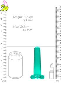 Non Realistic Dildo with Suction Cup - 5,3"/13,5 cm
