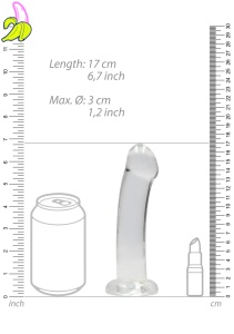Non Realistic Dildo with Suction Cup - 6,7"/17 cm