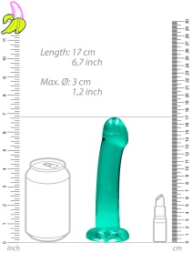 Non Realistic Dildo with Suction Cup - 6,7"/17 cm