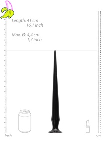 Ass Spike Dildo - 42 cm - Black