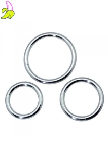 Timeless metal rings (3 pcs)