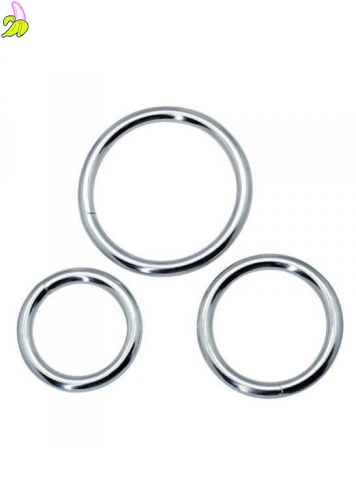 Timeless metal rings (3 pcs)