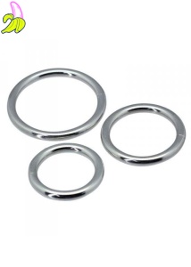 Timeless metal rings (3 pcs)