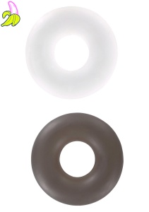 Stud Rings 2pcs Transparent