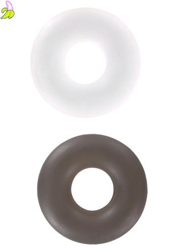 Stud Rings 2pcs Transparent