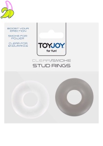 Stud Rings 2pcs Transparent