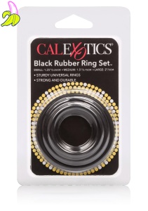 Rubber Ring - 3 Piece Set Black