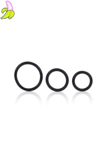 Rubber Ring - 3 Piece Set Black