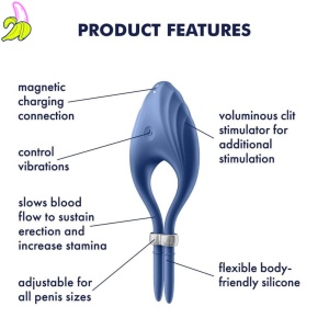 Pierścień-Duelist Ring Vibrator (Blue)