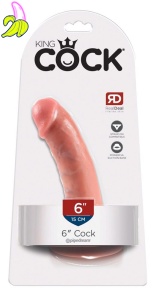 King Cock 6 inch Flesh