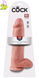 King Cock with balls 12 inch