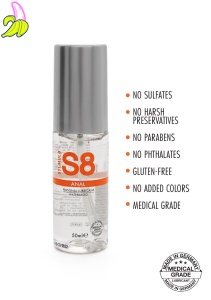 S8 WB Anal Lube 50ml Natural