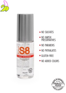 S8 WB Warming Anal Lube 50ml Warming