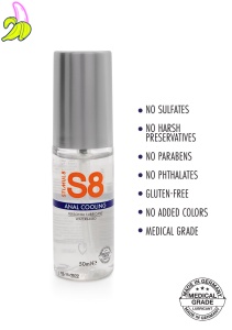 S8 WB Cooling Anal Lube 50ml Cooling