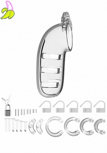 Model 06 - Chastity - 5.5"" - Cock Cage - Transparent