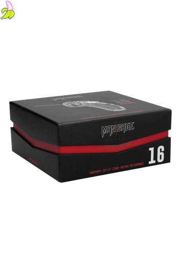 Model 16 - Chastity - 4.5"""" - Cock Cage - Transparent