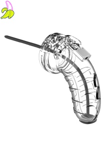 Model 16 - Chastity - 4.5"""" - Cock Cage - Transparent