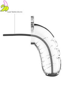 Model 16 - Chastity - 4.5"""" - Cock Cage - Transparent