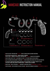 Model 16 - Chastity - 4.5"""" - Cock Cage - Transparent