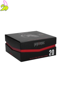 Model 20 - Chastity - 3.5"""" - Silicone Cock Cage - Black