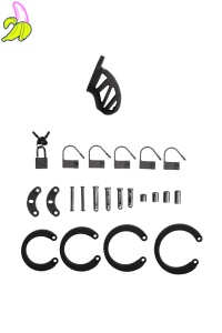 Model 23 - Chastity Cage - 2.5'' / 6,5 cm - Black