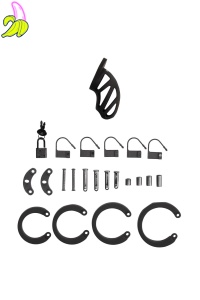 Model 24 - Chastity Cage - 3.5'' / 9 cm - Black