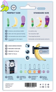 Mister Size prezerwatywy 3 sztuki w rozmiarze 53-57-60 + Tester rozmiaru
