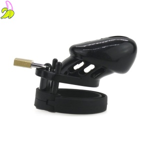 CockLock  Silicone Chastity Devices BLACK -Silikonowa klatka cnoty czarna