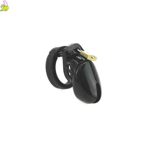 CockLock  Silicone Chastity Devices BLACK -Silikonowa klatka cnoty czarna
