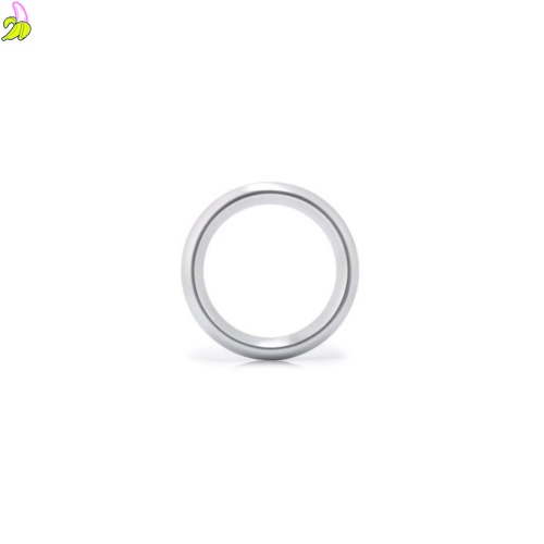 Cockring Round Ring Blue - aluminiowy cocring 50mm srebrny