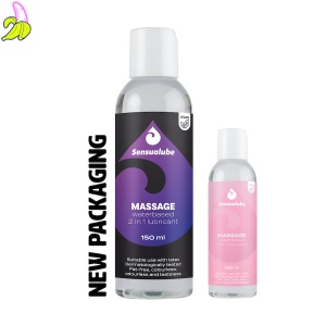 Sensualube massage- Naturalny lubrykant na bazie wody 2w1 150ml