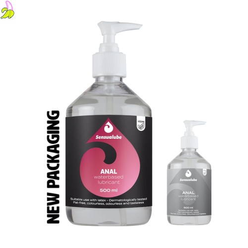 Sensualube Anal Waterbased Lubricant- Naturalny lubrykant na bazie wody 500ml