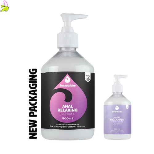 Sensualube Anal Relaxing Waterbased Lubricant- Naturalny lubrykant na bazie wody 500ml