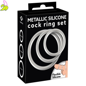 Set of 3 silicone Thin rings - Zestaw 3 silikonowych pierścieni erekcyjnych od 33 do 51mm