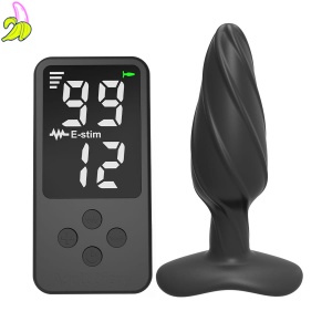 E-Stim Electric Shock Anal Plug Elektro Stymulator z Pilotem