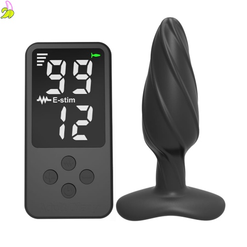 E-Stim Electric Shock Anal Plug Elektro Stymulator z Pilotem