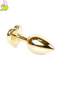 Plug-Jewellery Gold  Heart PLUG- Rose