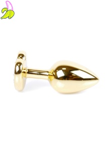 Plug-Jewellery Gold  Heart PLUG- Rose