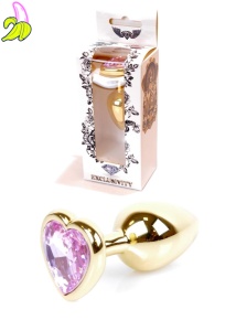 Plug-Jewellery Gold  Heart PLUG- Rose