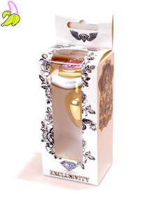 Plug-Jewellery Gold  Heart PLUG- Rose