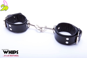 WHIPS Kajdanki męskie z karabińczykami
