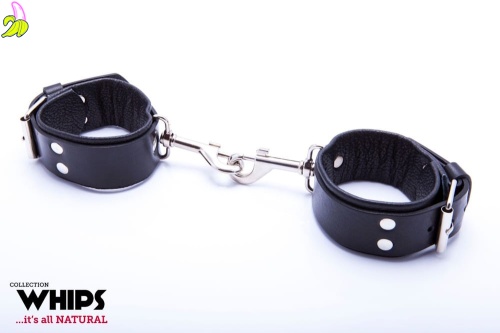 WHIPS Kajdanki męskie z karabińczykami