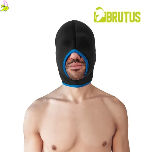 BRUTUS Blind Neoprene Face Fucker Hood Black / Blue- Kominiarka Neoprenowa