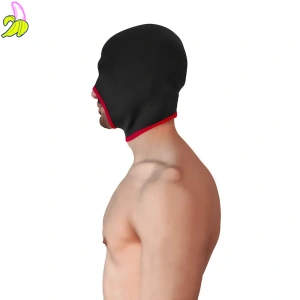 BRUTUS Blind Neoprene Face Fucker Hood Black / Red - Kominiarka Neoprenowa
