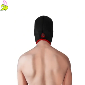 BRUTUS Blind Neoprene Face Fucker Hood Black / Red - Kominiarka Neoprenowa